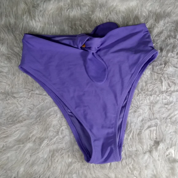 Hop Lun High Waisted Tie Bikini Bottom Size S - Picture 2 of 7